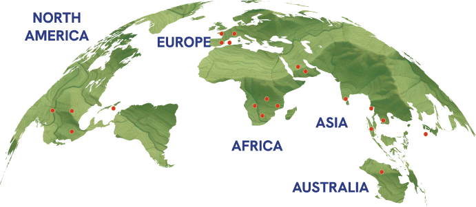 GRB Global Presence Map